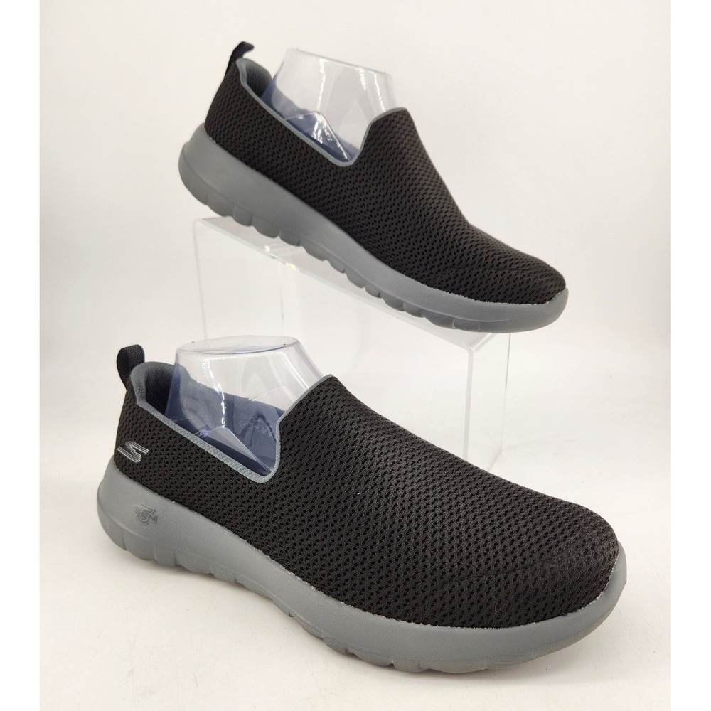 Skechers GoWalk Joy Slip On Shoes Women 10 Black Gray Mesh 15600 Walking Sneaker